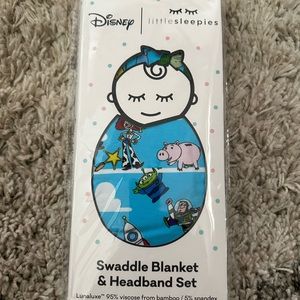 Little Sleepies Toy Story Swaddle & Bow